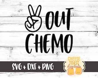Peace Out Chemo SVG PNG DXF Cut Files, Cancer Svg, Chemo Shirt, Chemotherapy, Cancer Ribbon Svg, Cancer Awareness, Cricut, Silhouette