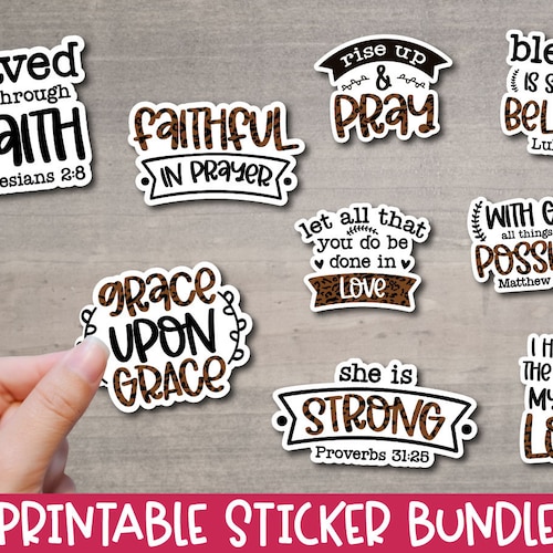 Printable Stickers Print and Cut Stickers for Cricut - Etsy