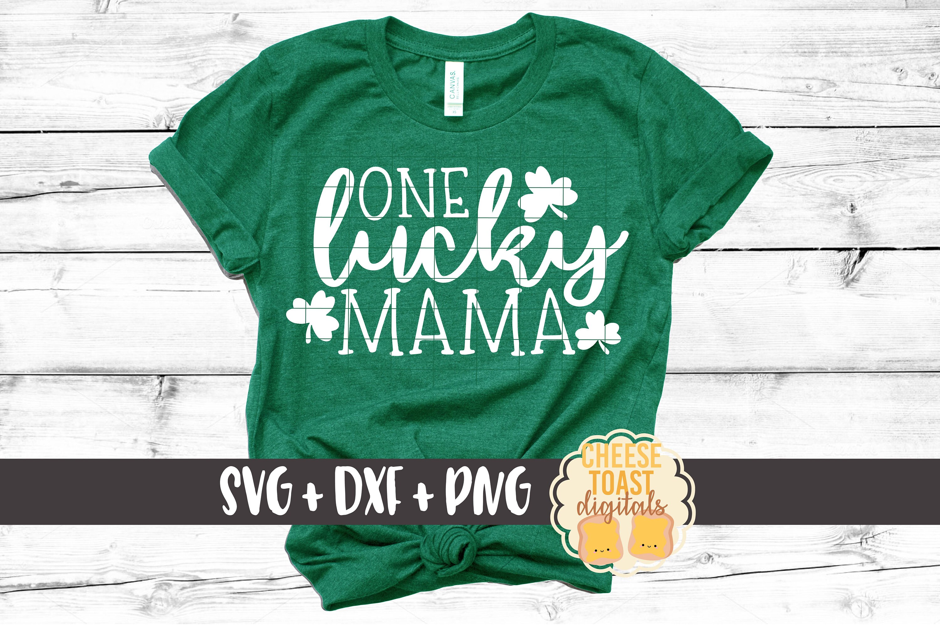 One Lucky Mama SVG • St Patricks Day T-shirt Design SVG Cut Files Cricut  Sublimation
