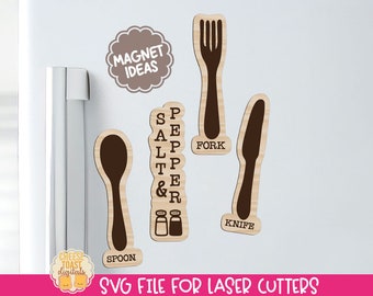 Kitchen Magnet SVG, Laser Magnet File, Laser Cut Files, Funny Kitchen Sayings, Fridge Magnets, Kitchen Laser SVG, Wood Magnet Designs