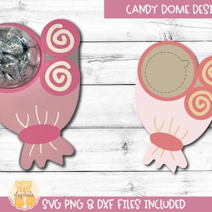 Valentijnsdag Candy Dome SVG, bloemboeket snoep houder SVG, partij gunst, Valentijnscadeau, Candy Bauble ornament, Cricut, silhouet