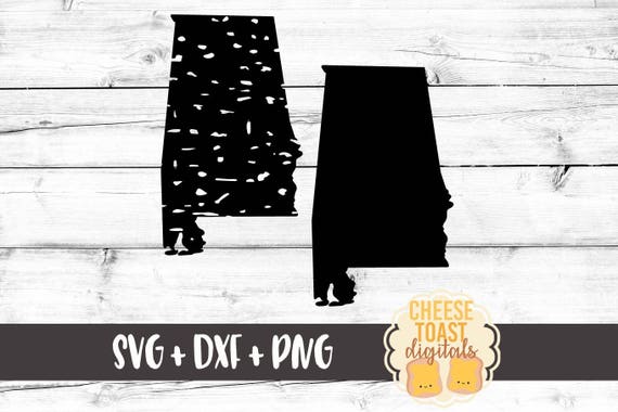 Alabama Svg Grunge State Svg Alabama Silhouette Svg Etsy