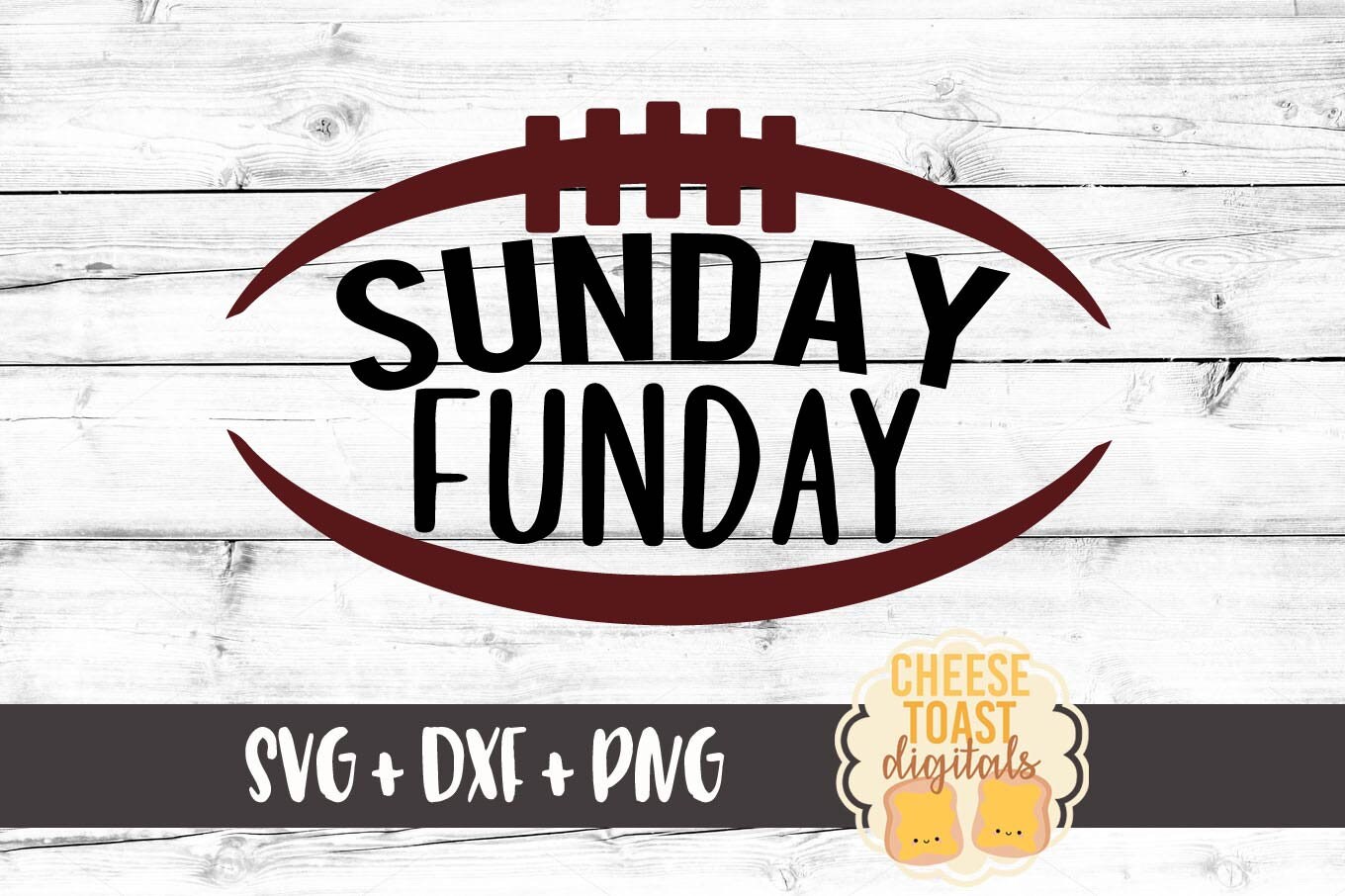 Sunday Funday SVG Football Svg Football Laces Svg Football | Etsy