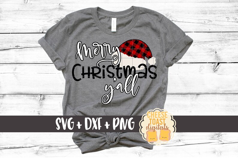 Download Merry Christmas Y All Svg Buffalo Plaid Santa Hat Svg Etsy 3D SVG Files Ideas | SVG, Paper Crafts, SVG File