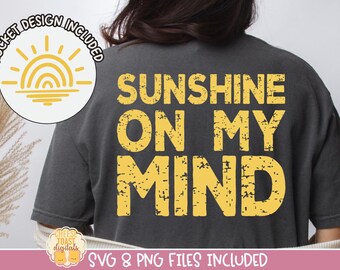 Grunge Summer PNG, Sunshine On My Mind SVG, Summer Shirts for Women, Beach Quote, Trendy Shirt Design Sayings, Sublimation Designs, Cricut