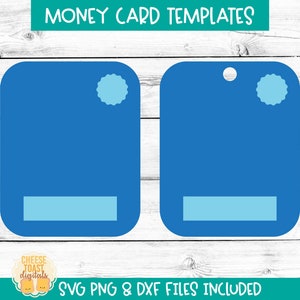 Blanco geld kaart sjabloon SVG, maak uw eigen geldhouder kaart, geldkaart sjabloon, blanco geldkaart, gift card houder, print-then-cut