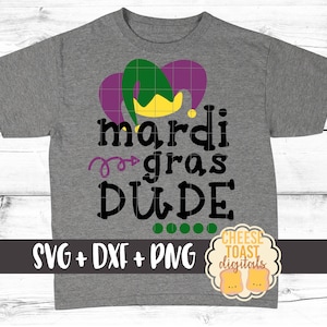 Mardi Gras Dude Svg, Mardi Gras Svg, Boy Mardi Gras Svg, Kid Mardi Gras Svg, Joker Hat Svg, Mardi Gras Shirt Svg, Cricut, Silhouette