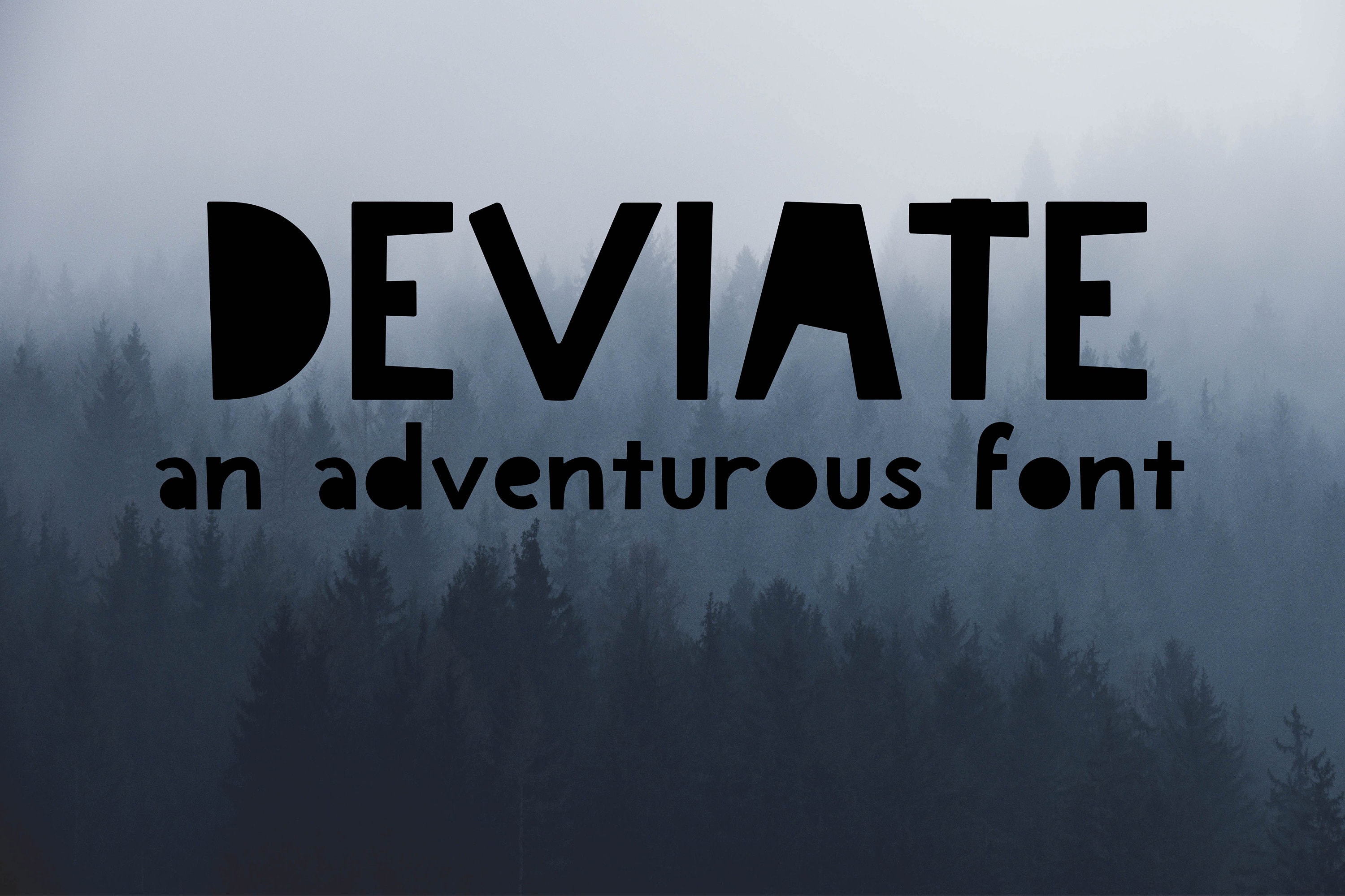 Deviate: an Adventurous Font, Solid Font, Filled in Font, Boy Font, Fun ...