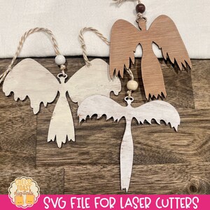 Angel Laser SVG, Angel Christmas Ornament SVG, Angel SVG, Laser Angel Cut File, Christmas Angel Ornament Laser File