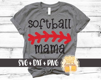 Softball Mama Svg, Softball Svg, Mom, Girl Softball Svg, Cute Softball, Mom Softball Shirt, Softball Shirt Svg, Svg for Cricut, Silhouette