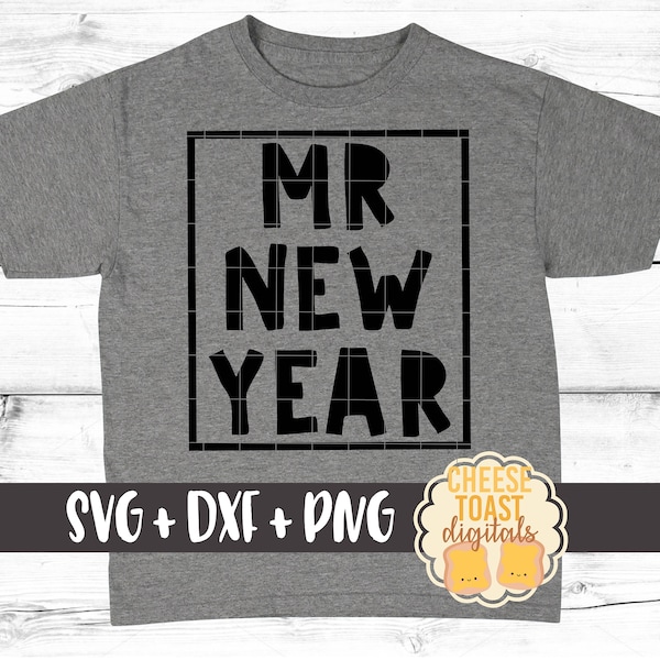 Mr New Year Svg, Happy New Year Svg, Kid's New Year Svg, Boy Svg, Toddler Svg, Ring In The New Year Svg, SVG Files, Cricut, Silhouette