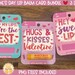 Printable Valentine's Day Card, Lip Balm Card, Lip Balm Valentines ...