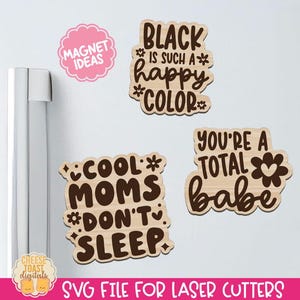 Mama Magnet SVG, Laser Magnet Datei, lustige Laser Cut Dateien, lustige Kühlschrankmagnete, Küche Laser SVG, Magnet Designs
