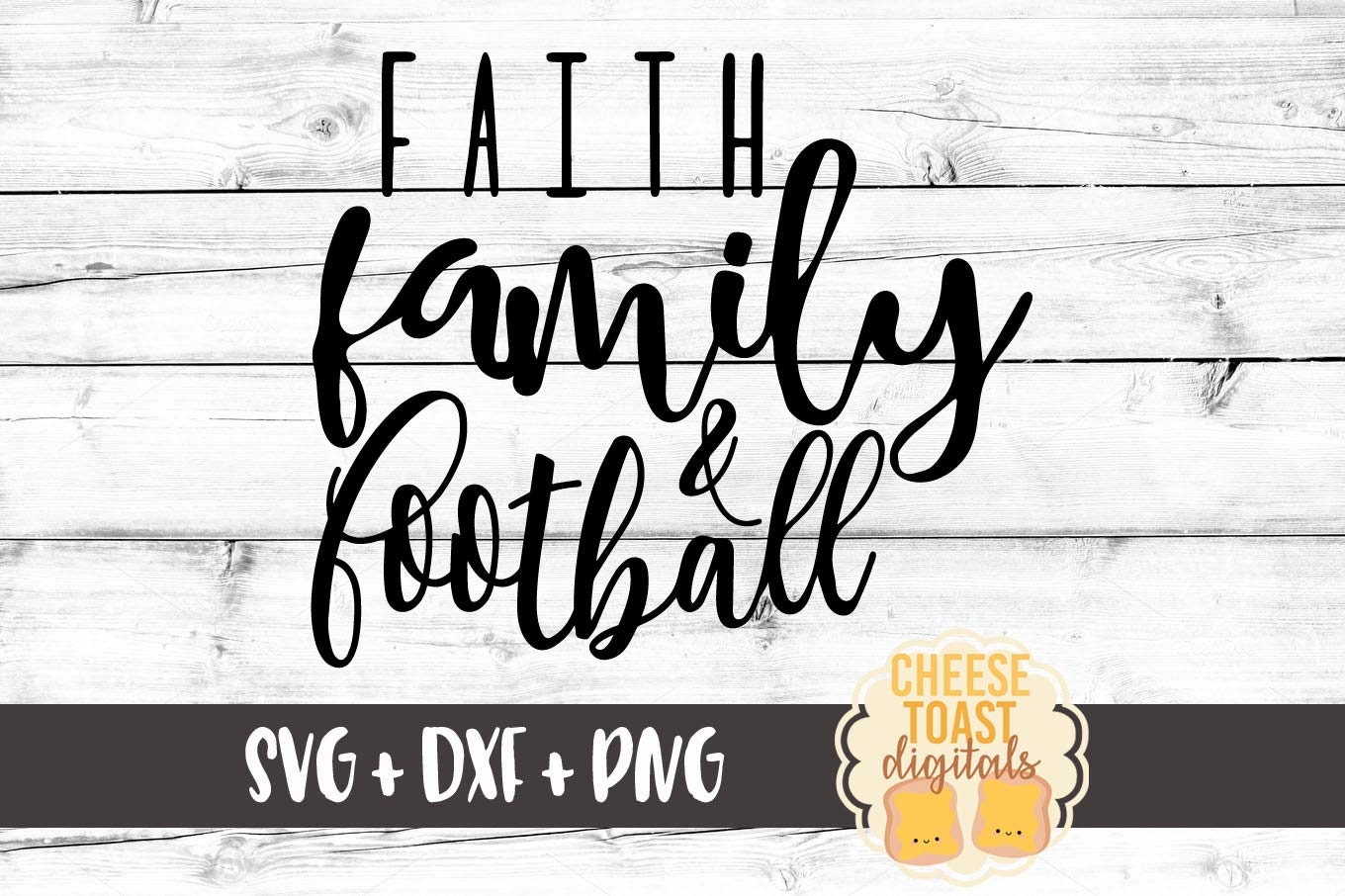Faith Family and Football Svg Football Svg Faith Svg Family | Etsy