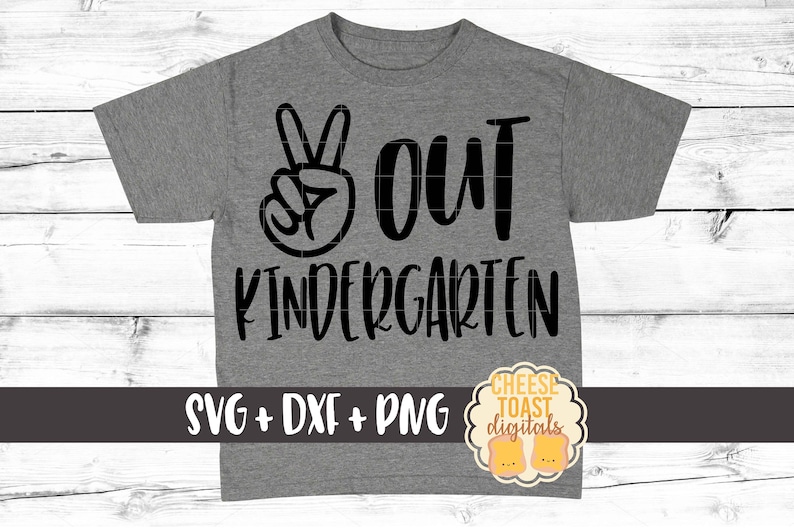 Peace Out Kindergarten End of School Svg Last Day of | Etsy