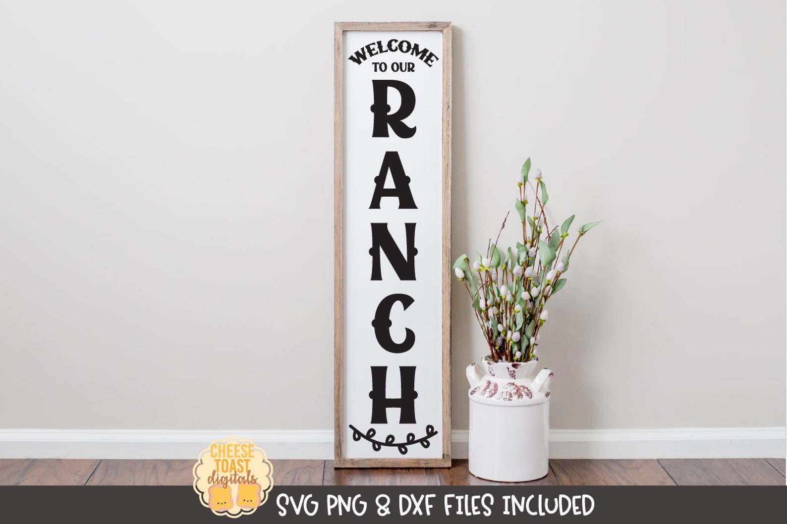 to Our Ranch SVG PNG DXF Vertical Porch Sign Svg Etsy