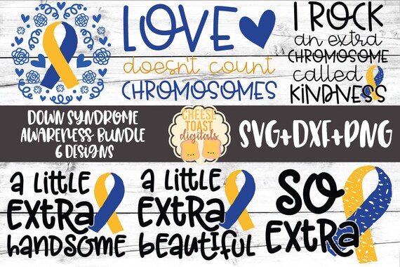 Down Syndrome Awareness Svg Bundle Downs Svg Down Syndrome Etsy