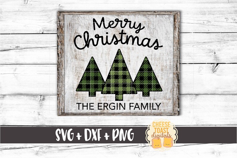 Download Buffalo Plaid Christmas Sign SVG Bundle Family Christmas ...