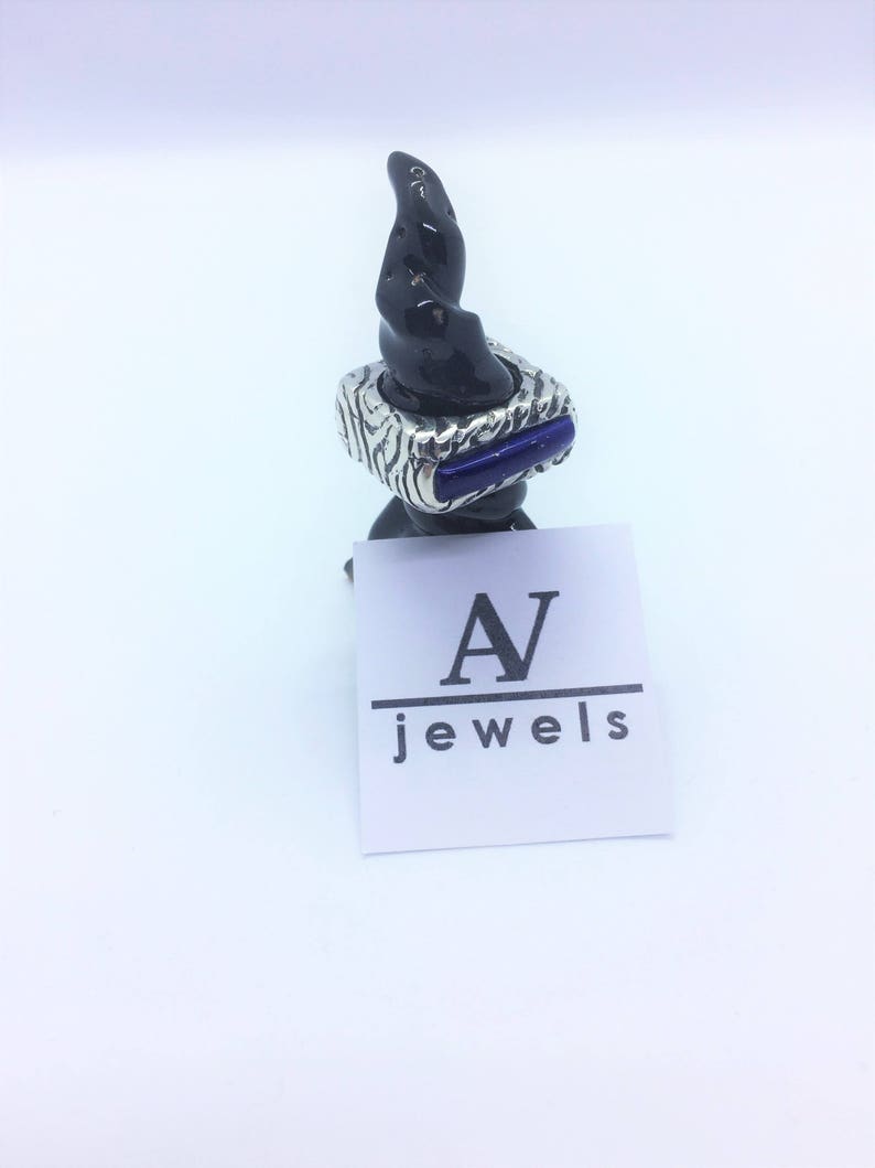 Silver ring 925 with burnished finish