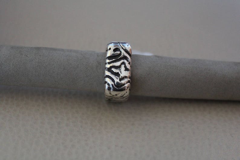 Silver ring 925 with burnished finish