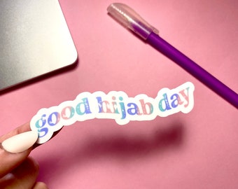 Cute Aesthetic Vinyl Sticker | Good Hijab Day | Islamic Sticker | Matte Sticker | Laptop Sticker | Islamic Gifts | The Lemon Pop Shop