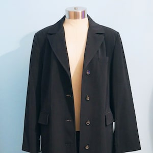 90&#39;s Black Suit Jacket | Petite Medium | Jacqueline Ferrar