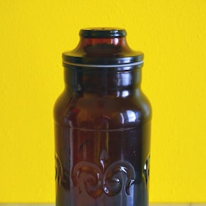 70&#39;s Borden Cremora Fleur De Lis Apothecary Canister