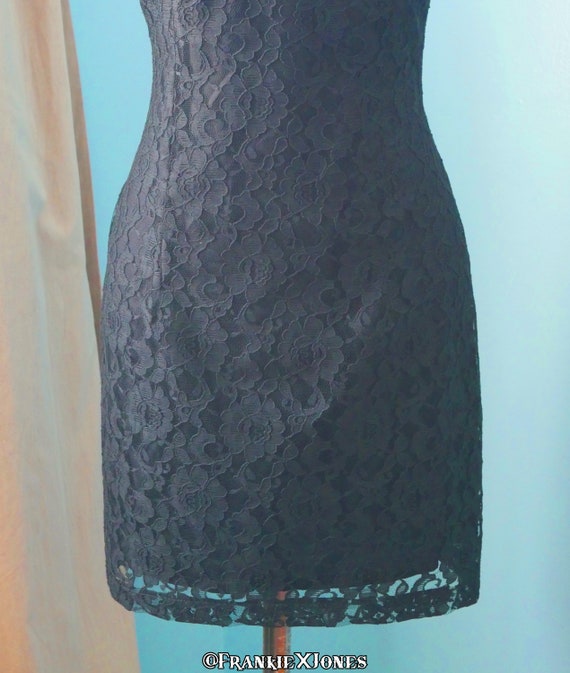 80's Clues Collections Black Lace Sweetheart 50's… - image 3