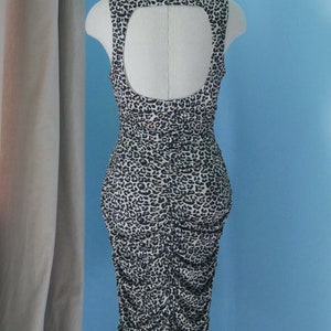 Ruched Leopard Print Dress image 4