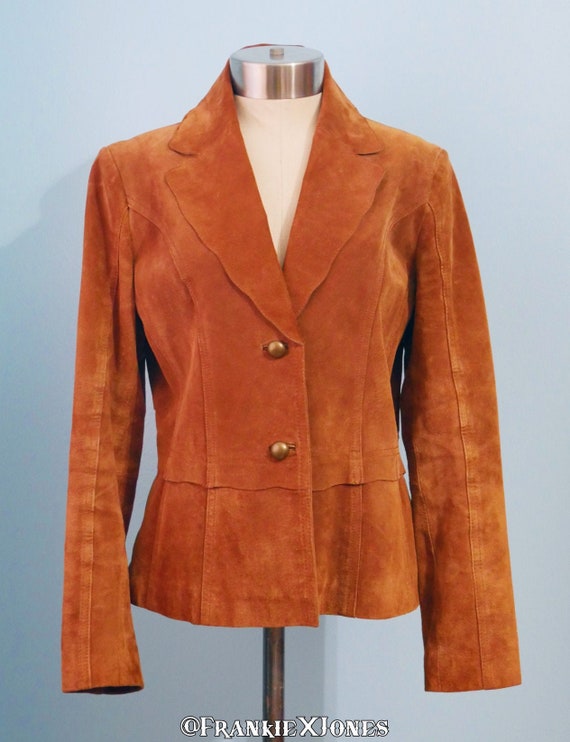 Brown Suede Leather Blazer/Jacket | S | Coldwater 