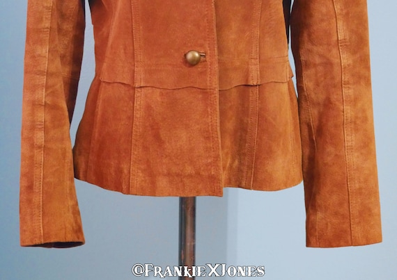 Brown Suede Leather Blazer/Jacket | S | Coldwater… - image 3