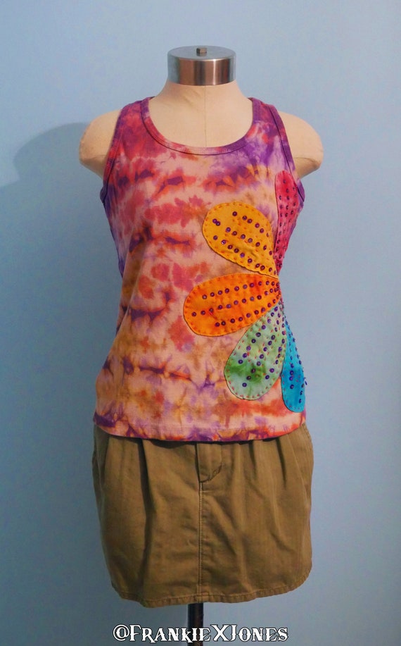 Vintage flower tank top - Gem