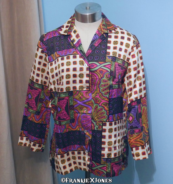 1970's Paisley Patchwork Blouse