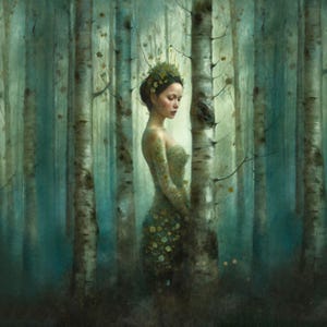 Panel Jersey Forest Nymph Dimensions: approx. 50x53cm sewing