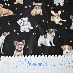 Cotton fabric dogs dog paws 1.60 m wide cotton woven decorative fabric animals