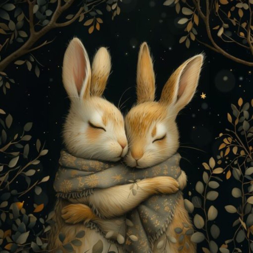 Panel Velvet Velour Cute Rabbits Dimensions: Approx. 48 X 48 Cm Sewing ...