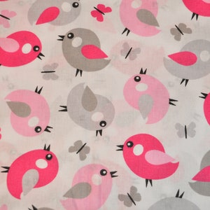 Cotton Fabric Bird Birds 1.60 m wide Cotton Woven Fabric Decorative Fabric Patchwork