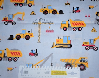 Cotton fabric construction vehicles 1.60 m wide cotton woven decorative fabric patchwork