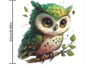 Iron-on patch Little Owl 22 x 23 cm