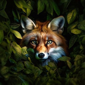 Panel Velvet Velour Fox on the Tree Dimensions: approx. 45 x 45 cm sewing cushions chairs