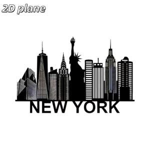Stryköverföring av New York, 21 x 14 cm