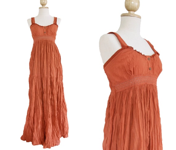 burnt orange sundress