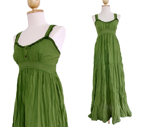 leaf green dress