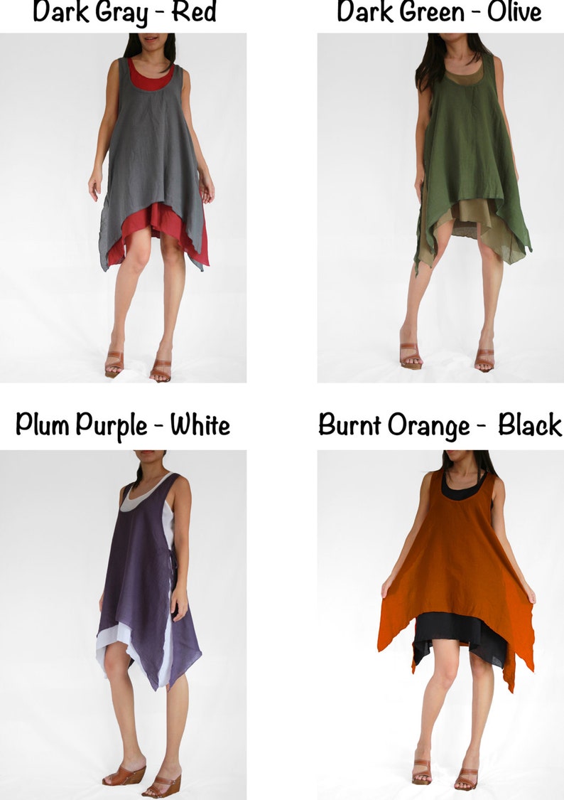 burnt orange cotton dress