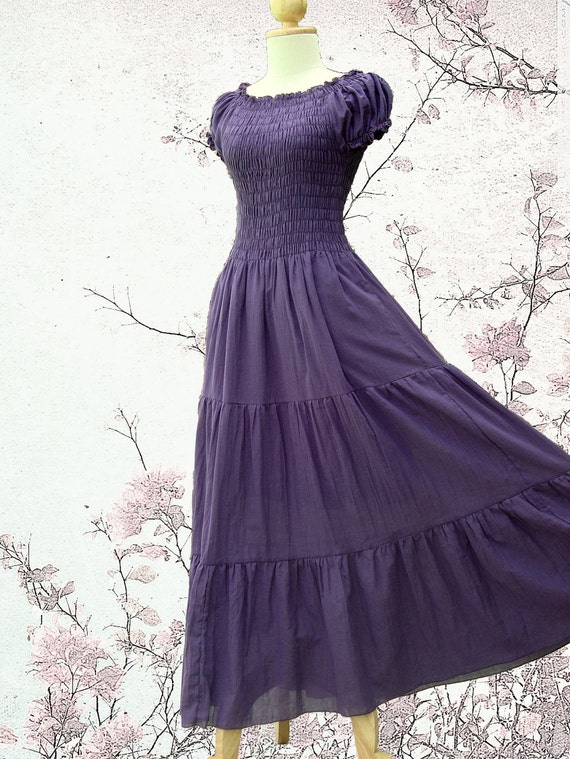 plum summer dress