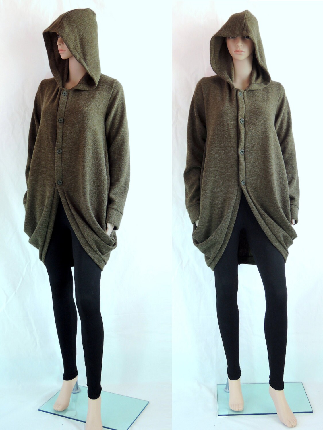 olive green oversized hoodie