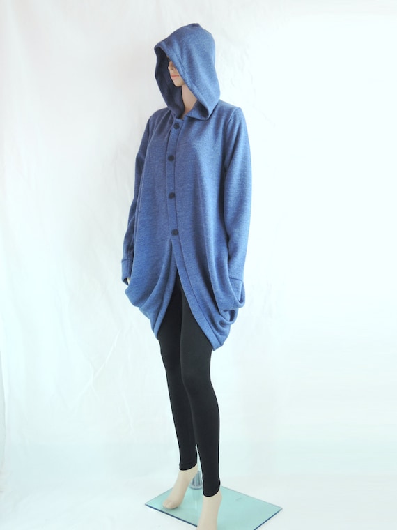 knee length hoodie women's