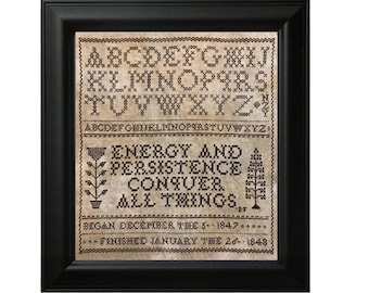 Franklin Sampler - cross stitch pattern - PDF digital download