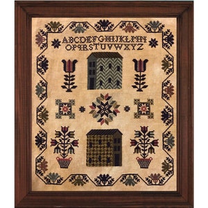 Wool Sampler - cross stitch pattern - PDF digital download