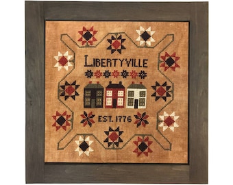 Libertyville, 1776 - cross stitch pattern - PDF digital download